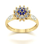 Anel de Formatura de Engenharia Agronômica Flower Ouro 18k