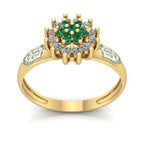 Anel de Formatura de Nutrição Flower Ouro 18k
