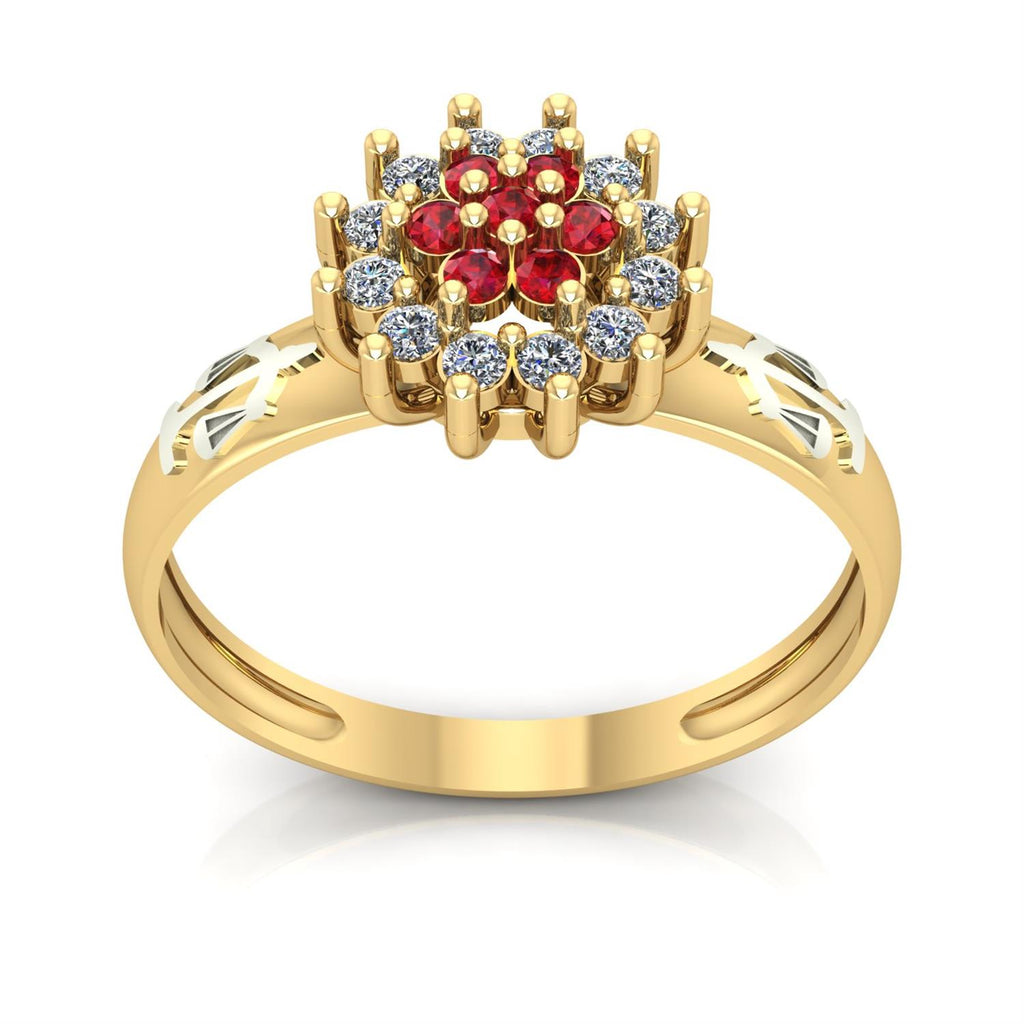 Anel de Formatura de Direito Flower Ouro 18k