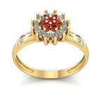 Anel de Formatura de Direito Flower Ouro 18k