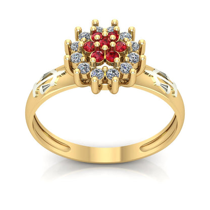 Anel de Formatura de Direito Flower Ouro 18k