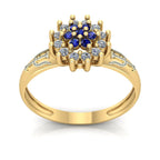 Anel de Formatura de Psicologia Flower Ouro 18k
