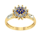 Anel de Formatura de Engenharia Civil Flower Ouro 18k