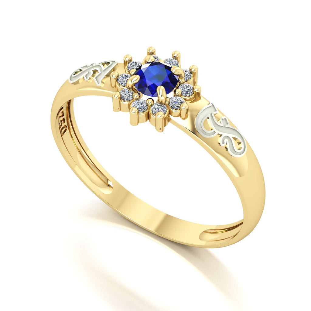 Anel de Formatura de Fonoaudiologia Evermore Ouro 18k