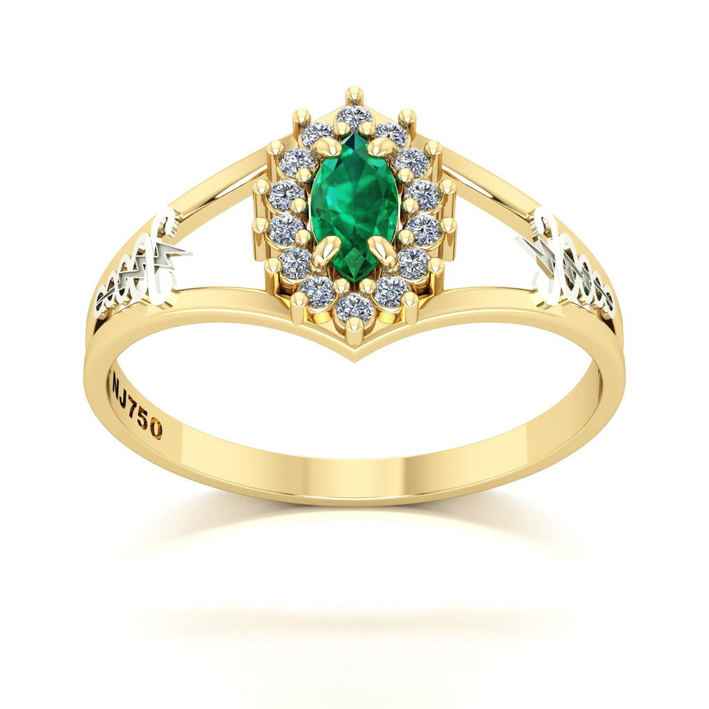 Anel de Formatura Fisioterapia Legacy Ouro 18k