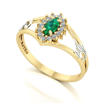 Anel de Formatura Enfermagem Legacy Ouro 18k