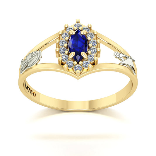 Anel de Formatura Engenharia de Produção Legacy Ouro 18k