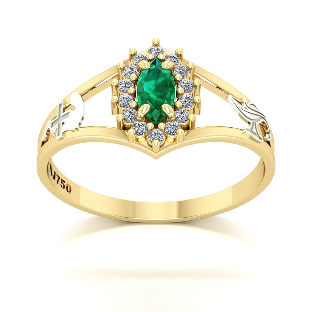 Anel de Formatura Enfermagem Legacy Ouro 18k