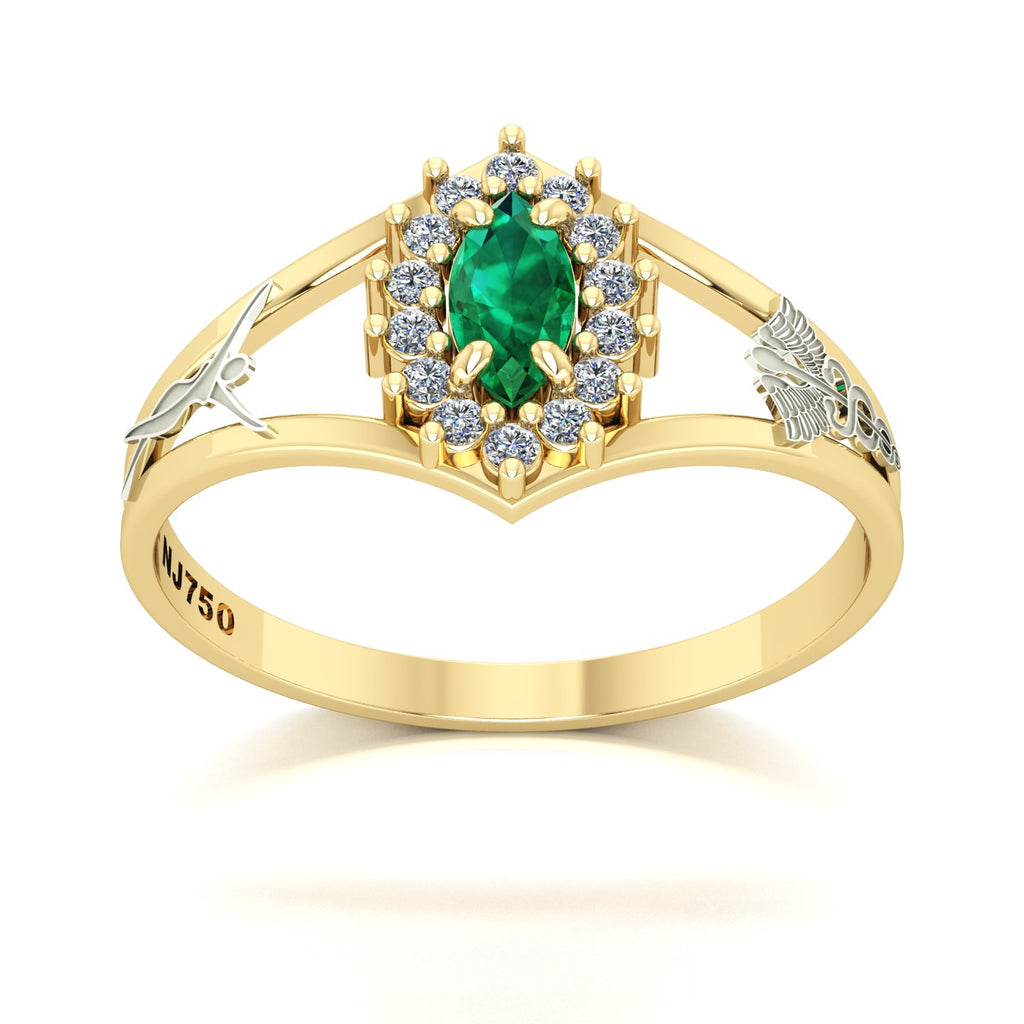 Anel de Formatura Estética Legacy Ouro 18k