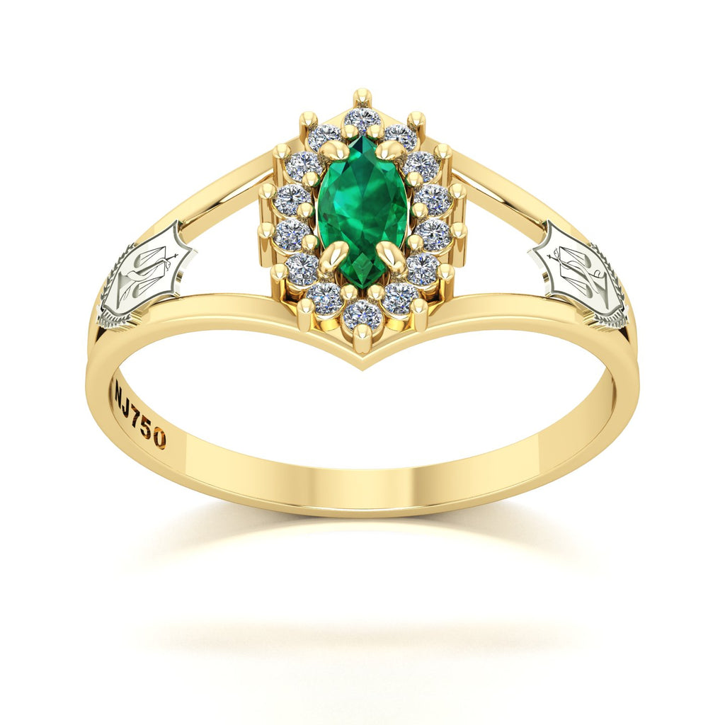Anel de Formatura Nutrição Legacy Ouro 18k