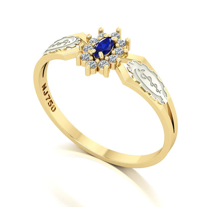 Anel de Formatura de Engenharia Biomedica Lovely Ouro 18k