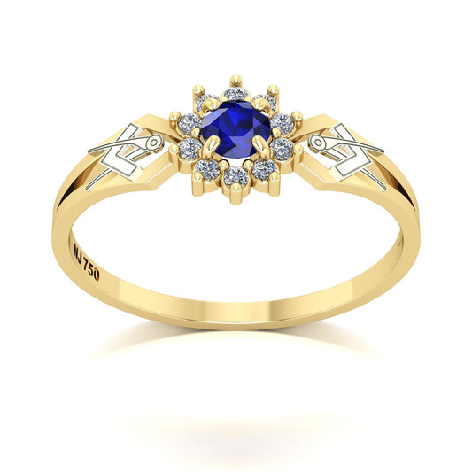 Anel de Formatura de Arquitetura Lovely II Ouro 18k