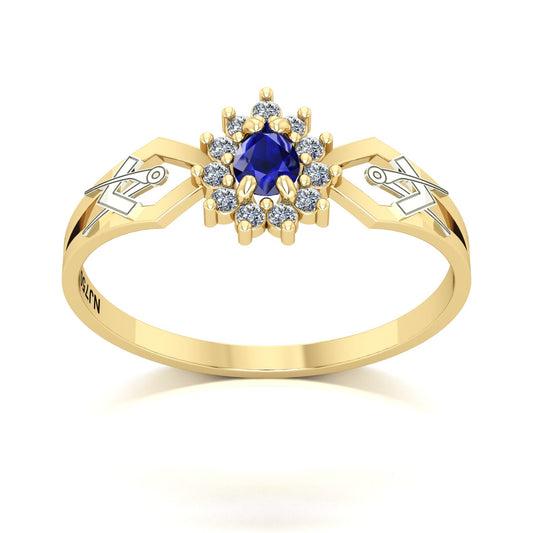Anel de Formatura de Arquitetura Lovely III Ouro 18k