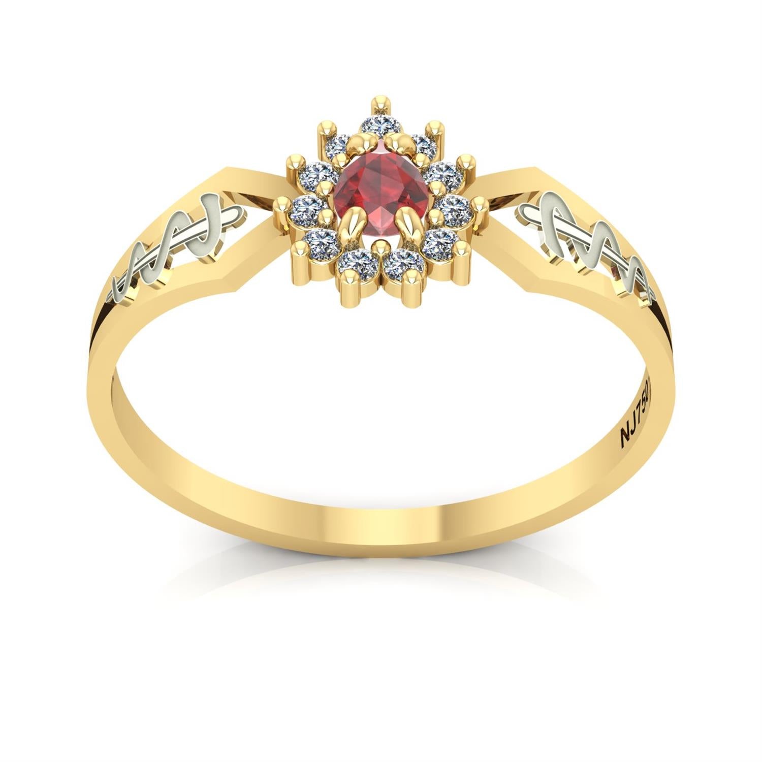 Anel de Formatura de Odontologia Lovely III Ouro 18k
