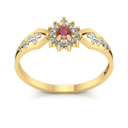 Anel de Formatura de Odontologia Lovely III Ouro 18k