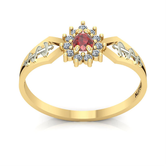 Anel de Formatura de Odontologia Lovely III Ouro 18k