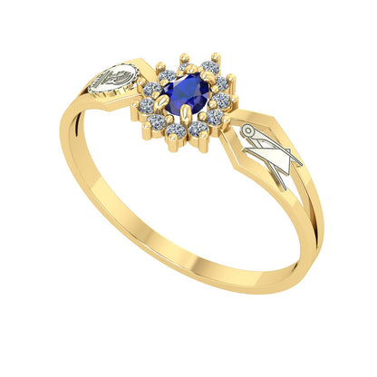 Anel de Formatura de Engenharia Civil Lovely III Ouro 18k