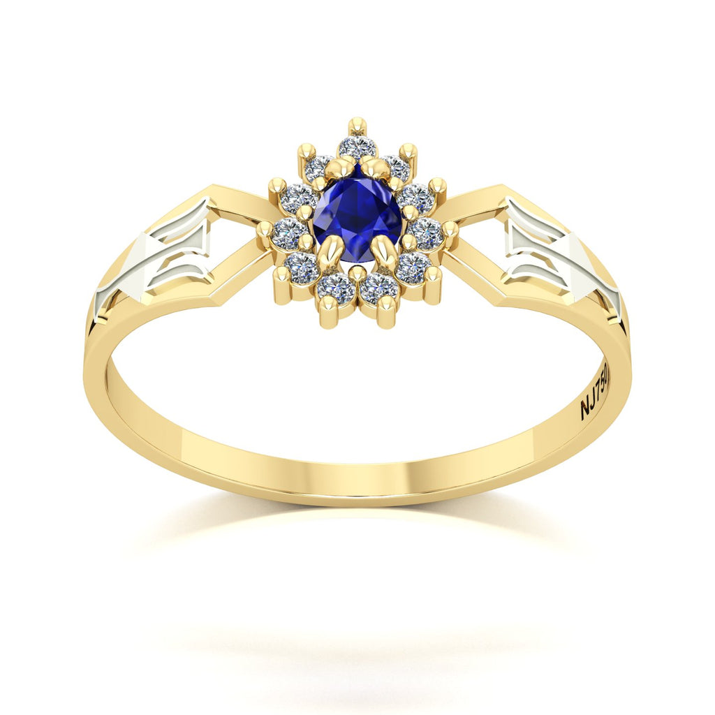 Anel de Formatura de Recursos Humanos Lovely III Ouro 18k