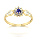Anel de Formatura de Recursos Humanos Lovely III Ouro 18k