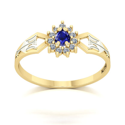 Anel de Formatura de Recursos Humanos Lovely III Ouro 18k