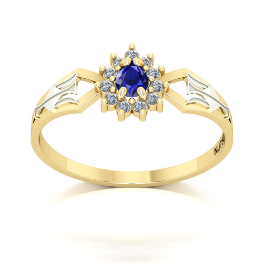 Anel de Formatura de Recursos Humanos Lovely III Ouro 18k