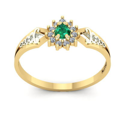 Anel de Formatura de Fisioterapia Lovely III Ouro 18k