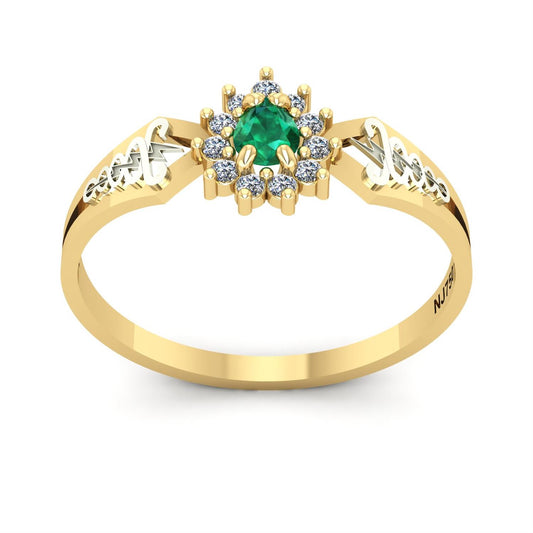 Anel de Formatura de Fisioterapia Lovely III Ouro 18k