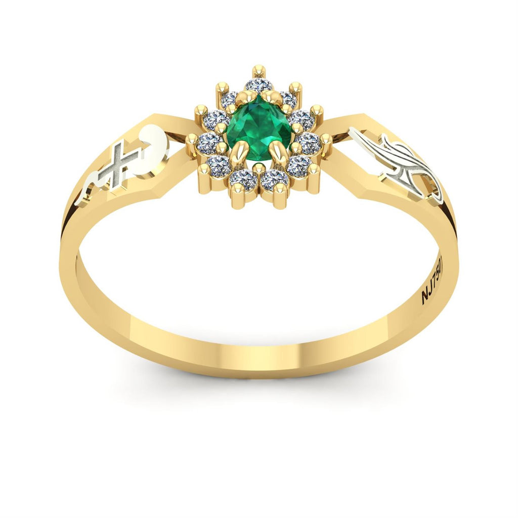 Anel de Formatura de Enfermagem Lovely III Ouro 18k