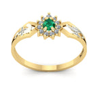 Anel de Formatura de Enfermagem Lovely III Ouro 18k