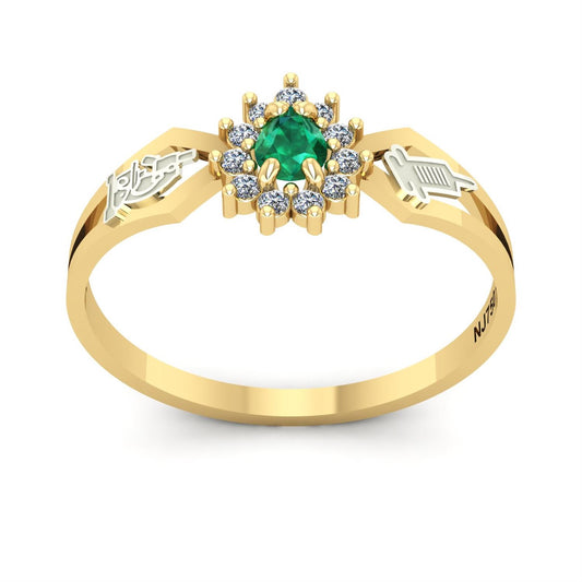 Anel de Formatura de Biomedicina Lovely III Ouro 18k