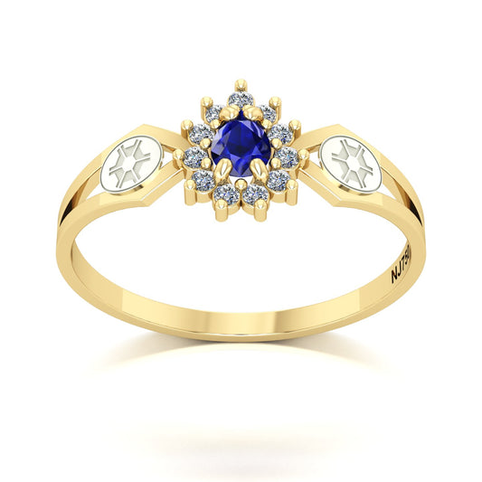 Anel de Formatura de Engenharia Agronômica Lovely III Ouro 18k