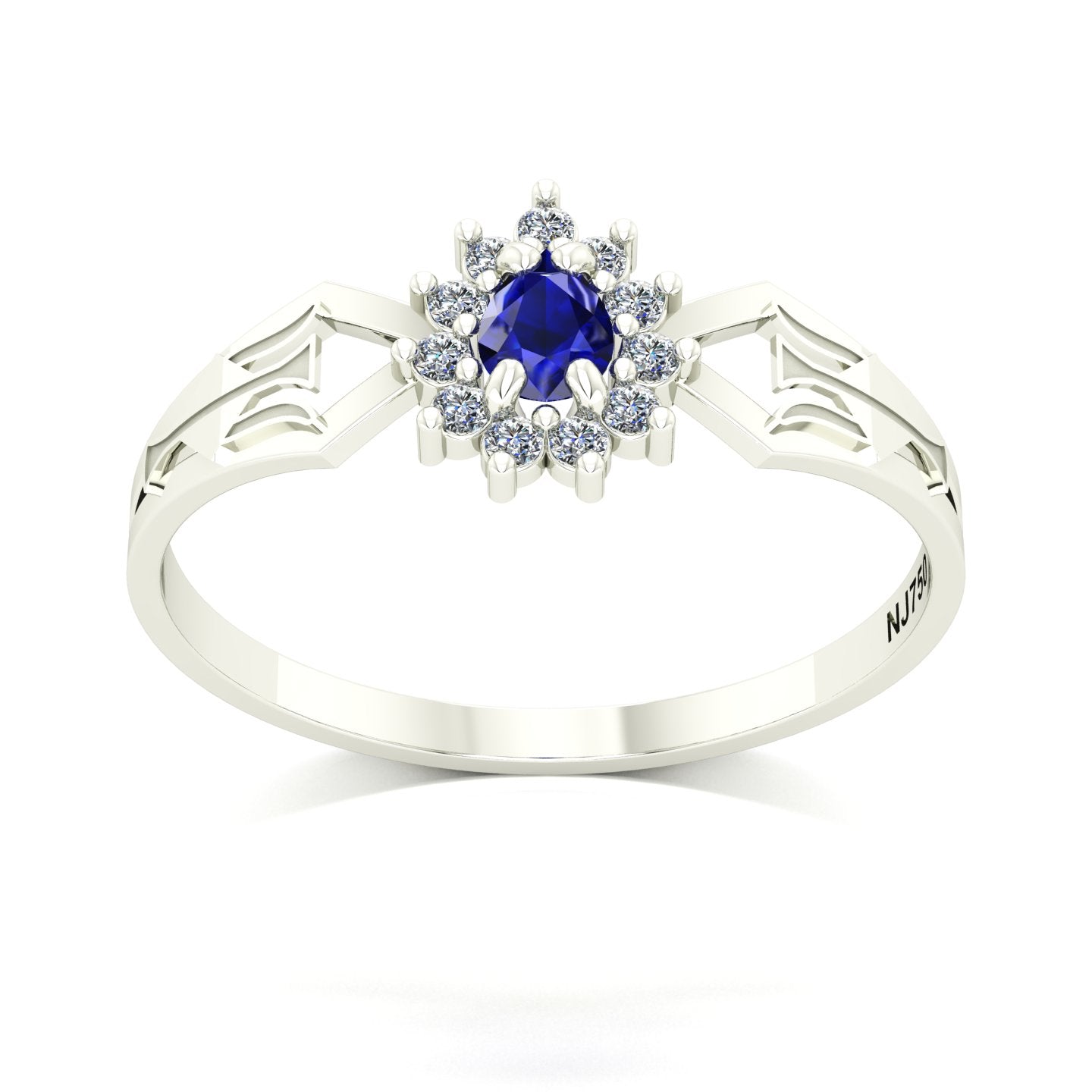 Anel de Formatura de Recursos Humanos Lovely III Ouro 18k