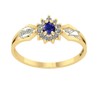 Anel de Formatura de Engenharia Civil Lovely III Ouro 18k
