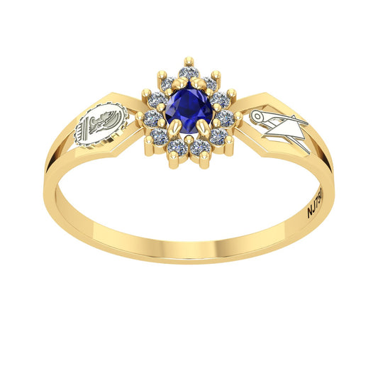 Anel de Formatura de Engenharia Civil Lovely III Ouro 18k