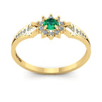 Anel de Formatura de Fisioterapia Lovely II Ouro 18k