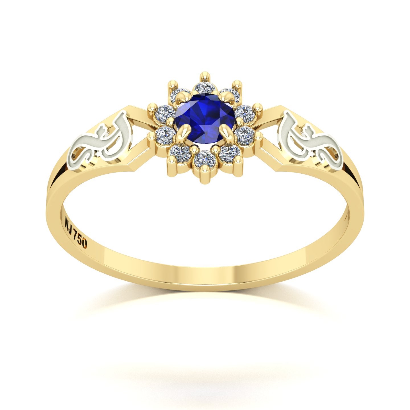 Anel de Formatura de Fonoaudiologia Lovely II Ouro 18k
