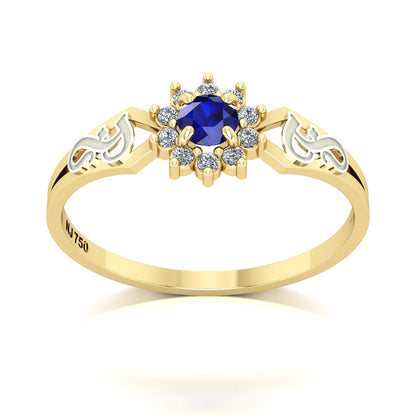 Anel de Formatura de Fonoaudiologia Lovely II Ouro 18k