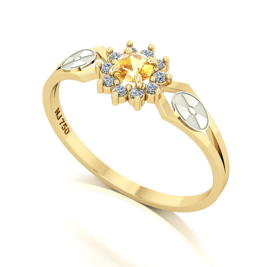 Anel de Formatura de Radiologia Lovely II Ouro 18k