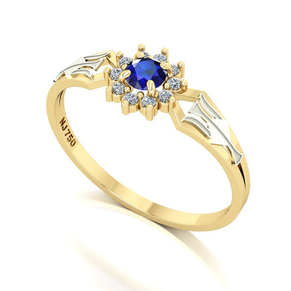 Anel de Formatura de Recursos Humanos Lovely II Ouro 18k