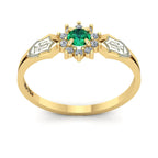 Anel de Formatura de Nutrição Lovely II Ouro 18k