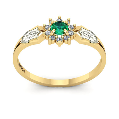 Anel de Formatura de Nutrição Lovely II Ouro 18k