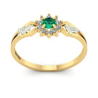 Anel de Formatura de Biomedicina Lovely II Ouro 18k