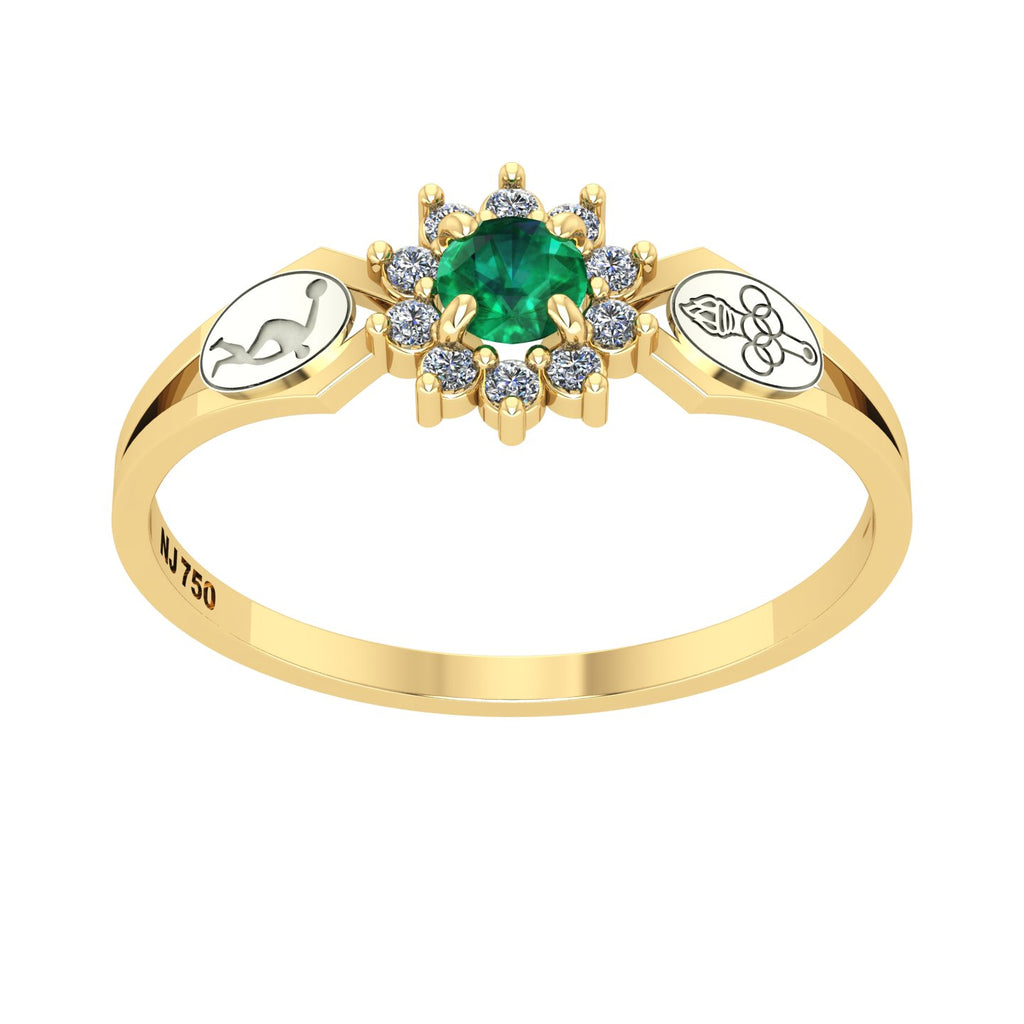 Anel de Formatura de Ed. Física Lovely II Ouro 18k
