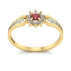 Anel de Formatura de Odontologia Lovely II Ouro 18k