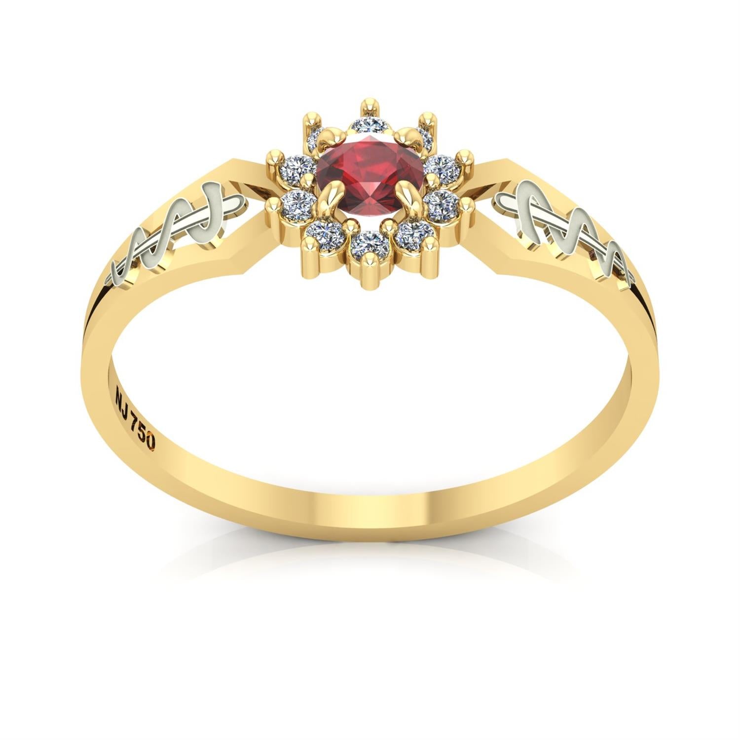 Anel de Formatura de Odontologia Lovely II Ouro 18k