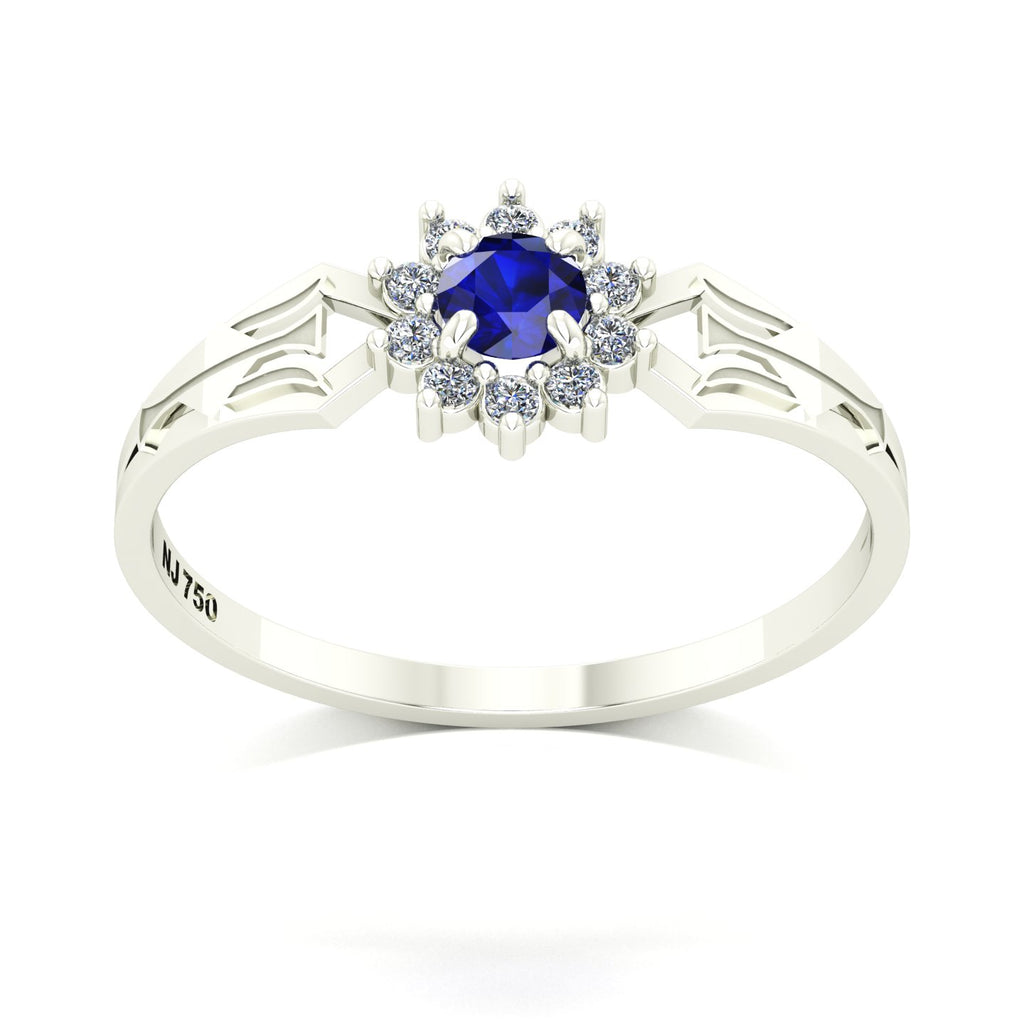 Anel de Formatura de Recursos Humanos Lovely II Ouro 18k