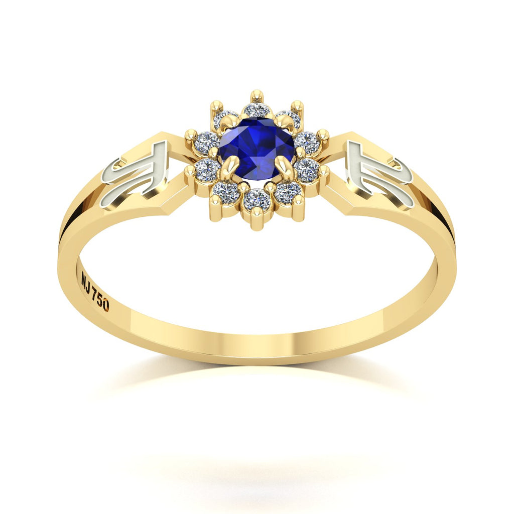 Anel de Formatura de Matemática Lovely II Ouro 18k