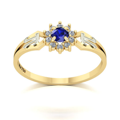 Anel de Formatura de Matemática Lovely II Ouro 18k