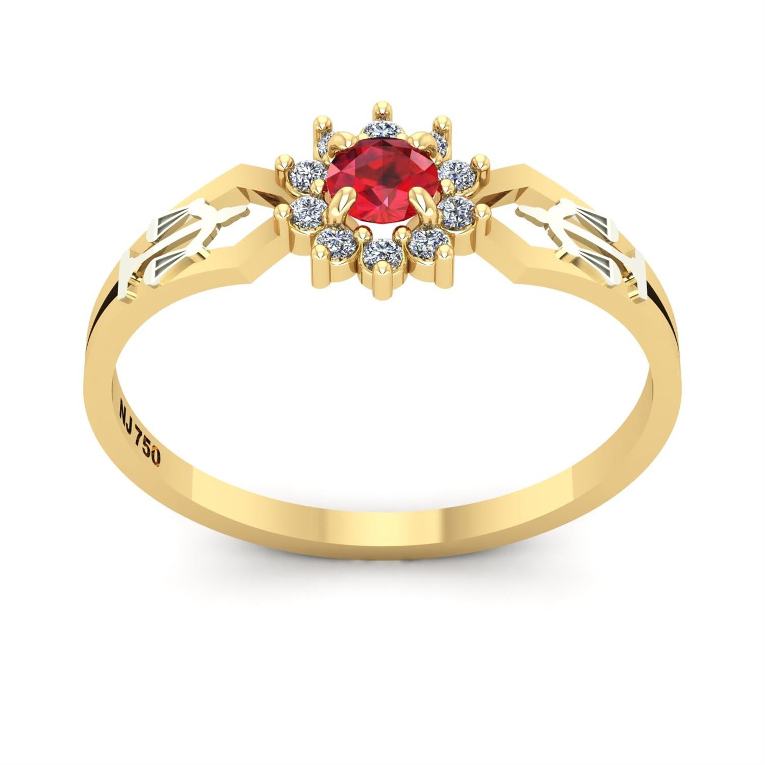 Anel de Formatura de Direito Lovely II Ouro 18k