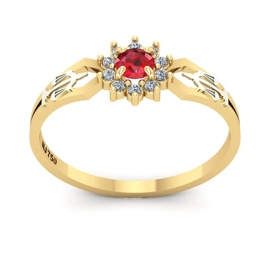 Anel de Formatura de Direito Lovely II Ouro 18k